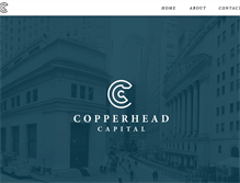 Tablet Screenshot of copperheadcapital.com